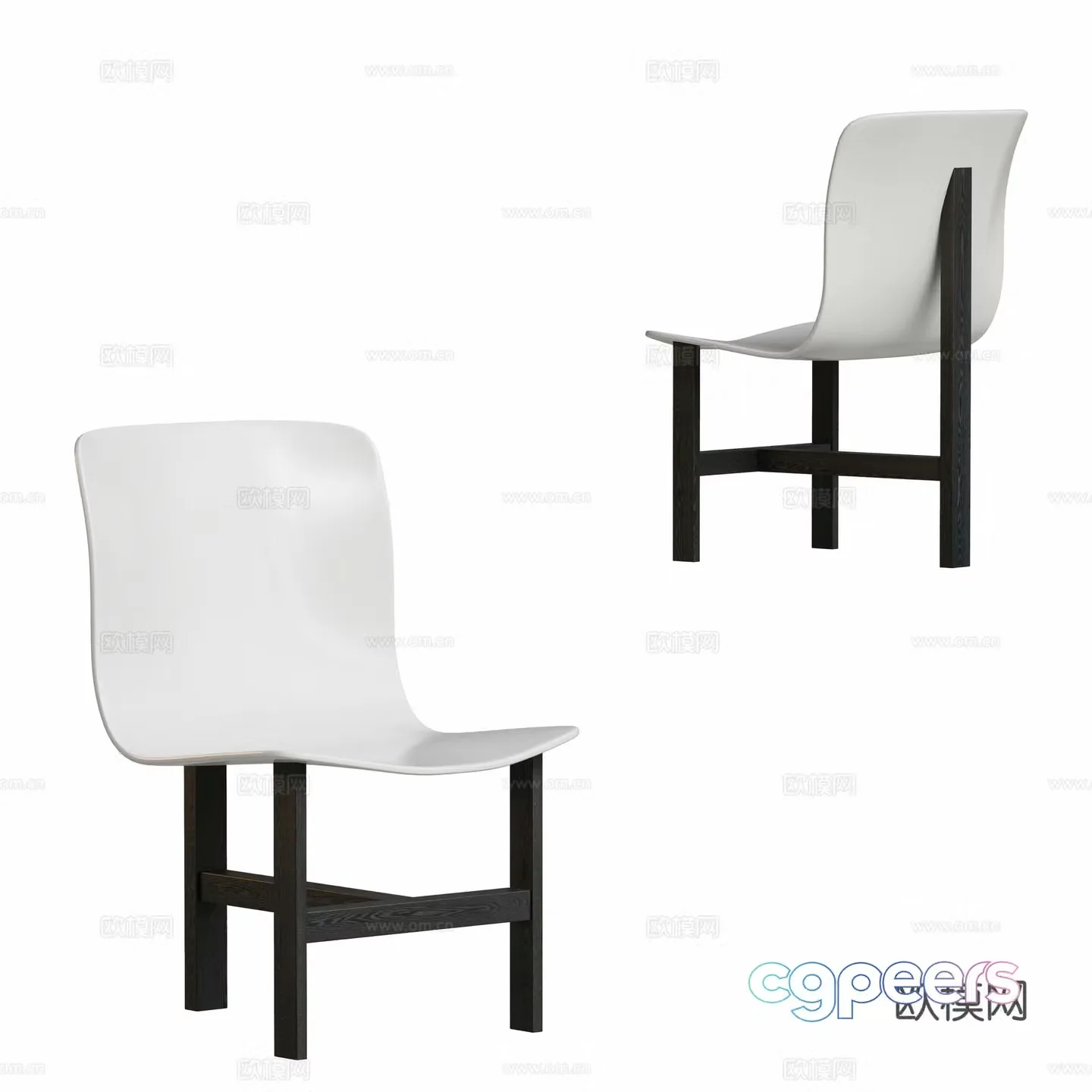 Modern chair single chair 3d model