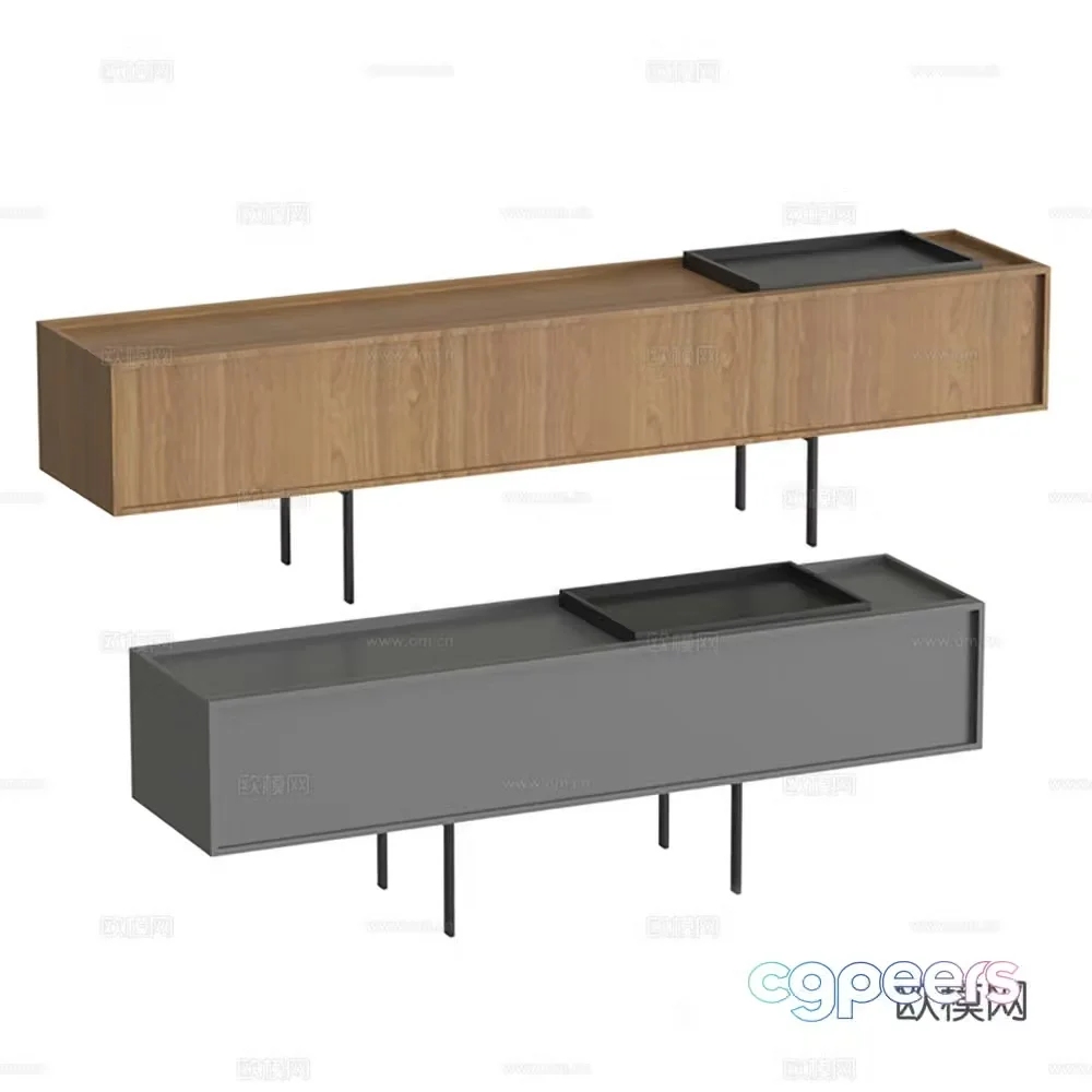 Cabinet low cabinet TV cabinet finished cabinet 3d model