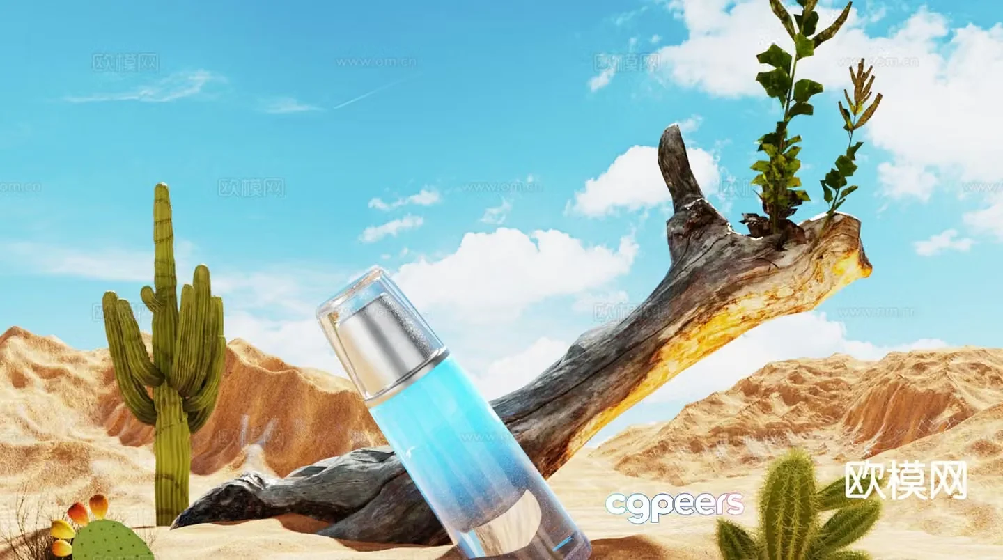 outdoor landscape desert 3d model