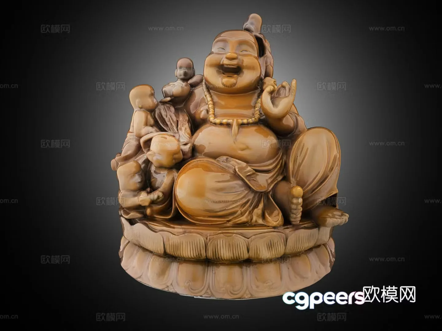 Buddha statue Maitreya Buddha Tathagata Buddha Sakyamuni Buddha Guanyin Bodhisattva Amitabha Buddha sculpture carving 3D model