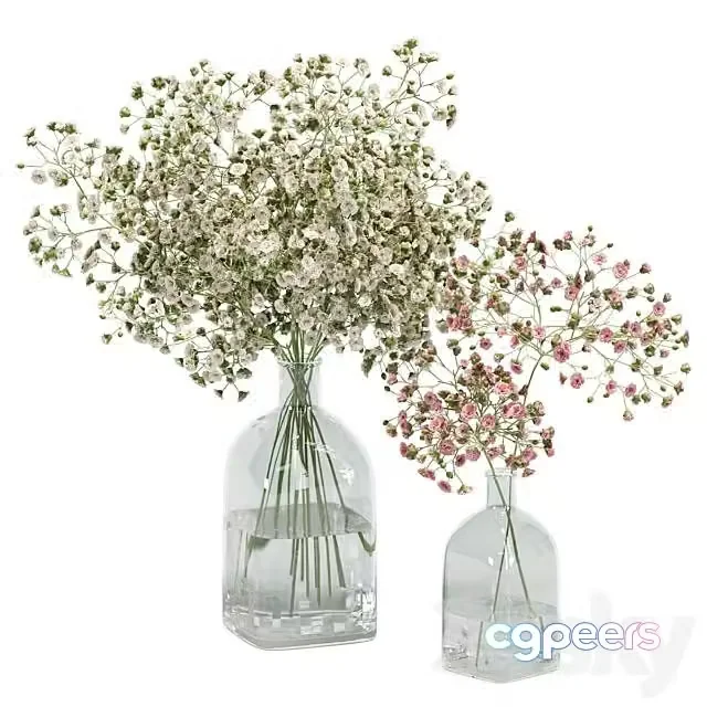 3ds Max Free – Flowers Bouquet In Glass Vase 02