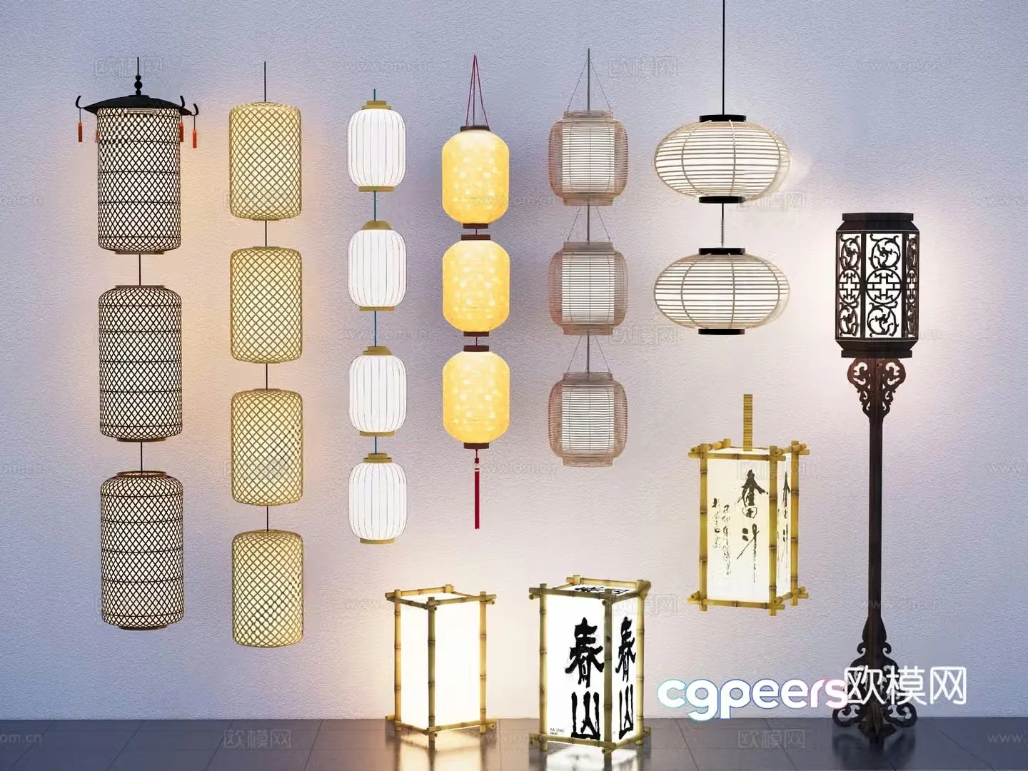 New Chinese lantern 3d model
