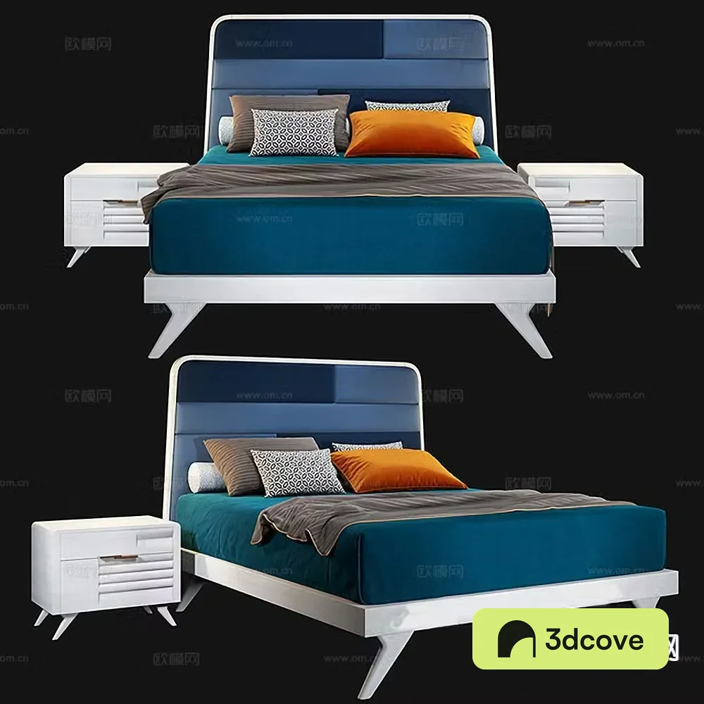 Simple double bed