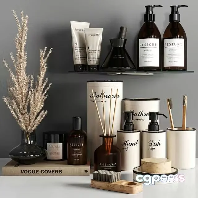 3ds Max Free – Bathroom accessories_24