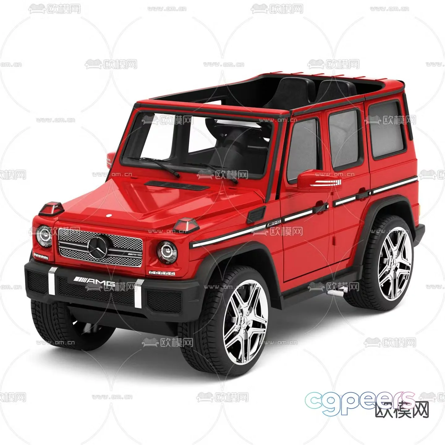 Modern children’s Benz electric car toy 3d model