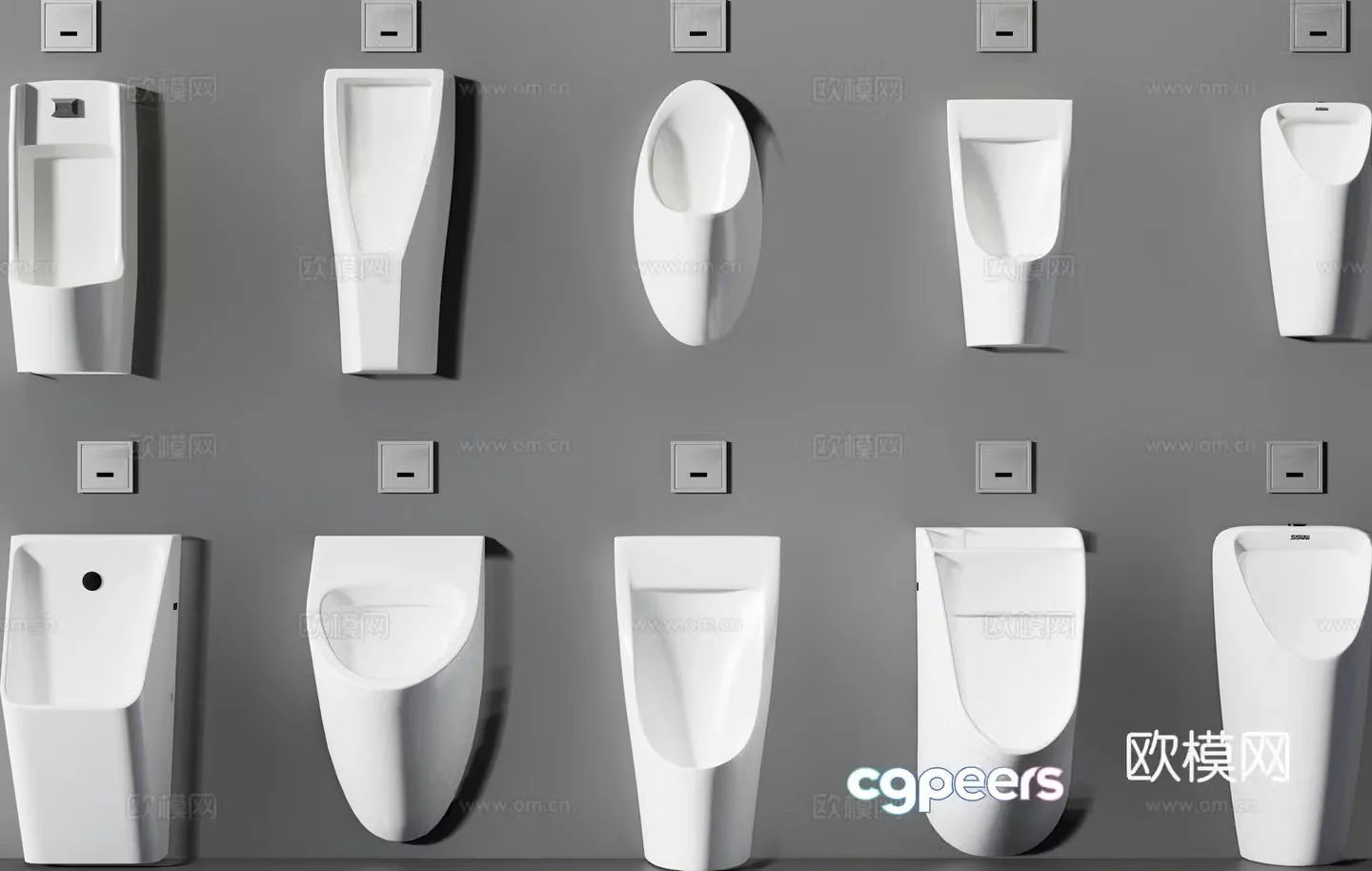 urinal toilet urinal 3d model