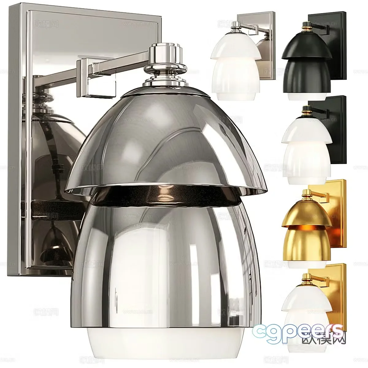 Wall lamp Whitman small wall lamp circuiting3d model