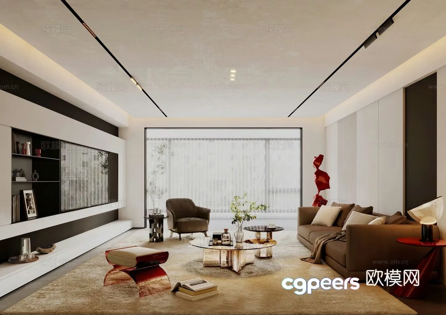 Italian living room 3d model