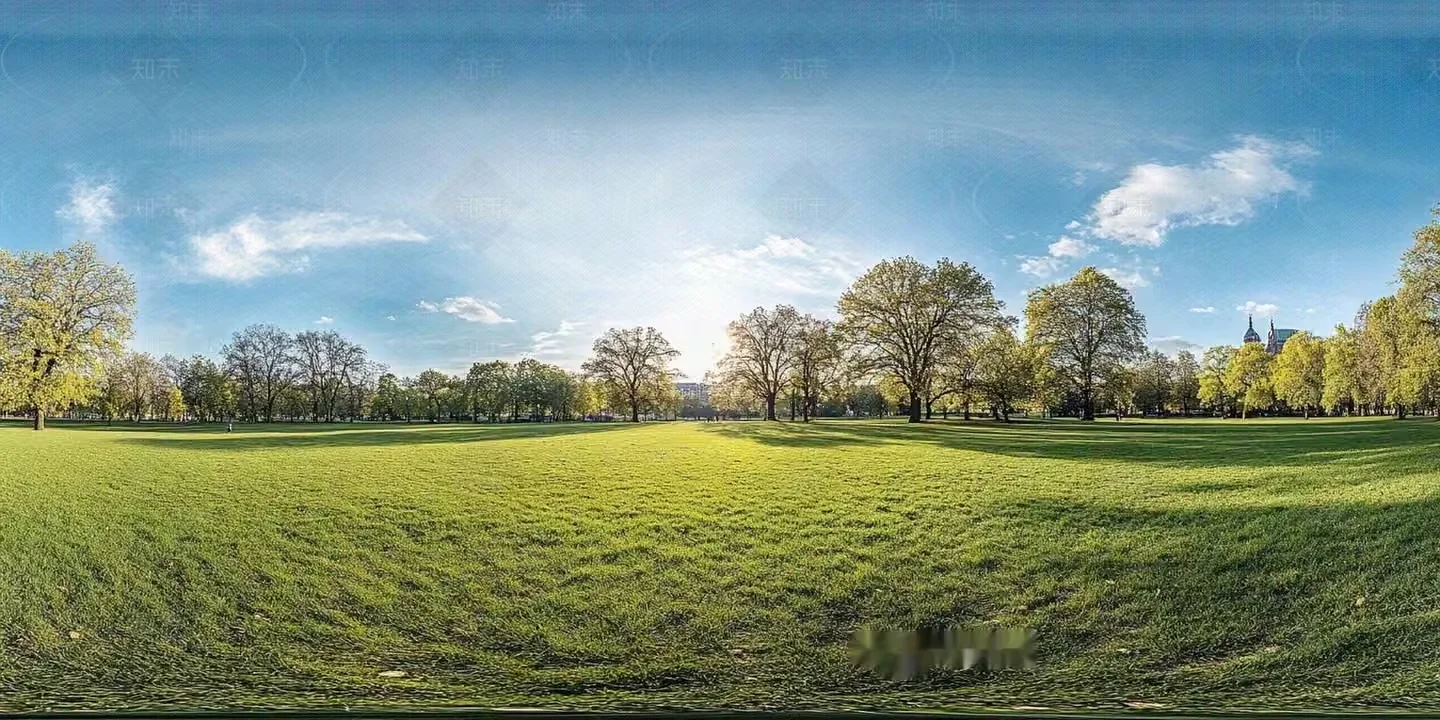 A Large Grassy Field 3D Model – 7682 – VRAY Render