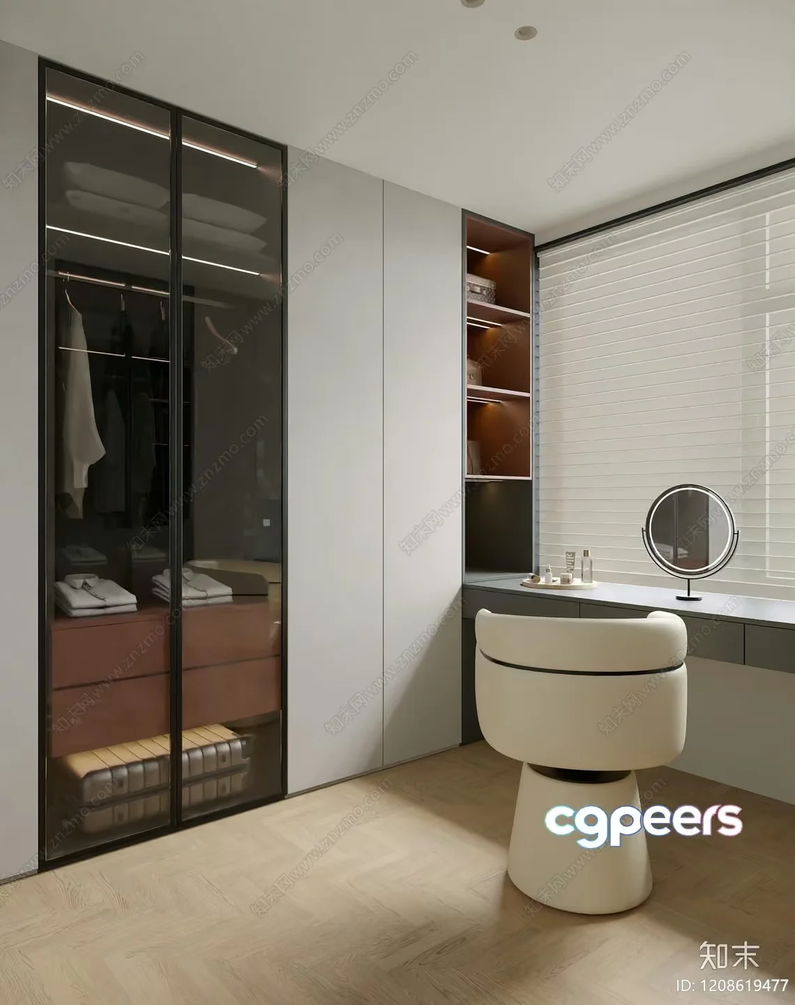 Modern Dressing Room 3D Model – 19470 – VRAY Render