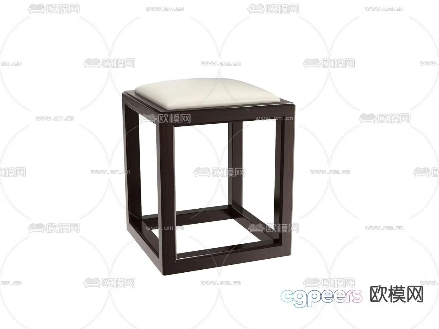 Modern stool sofa stool dressing stool 3d model