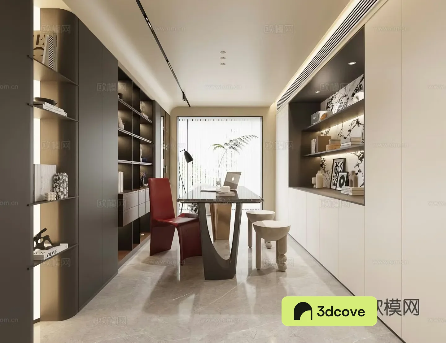 Modern study room
