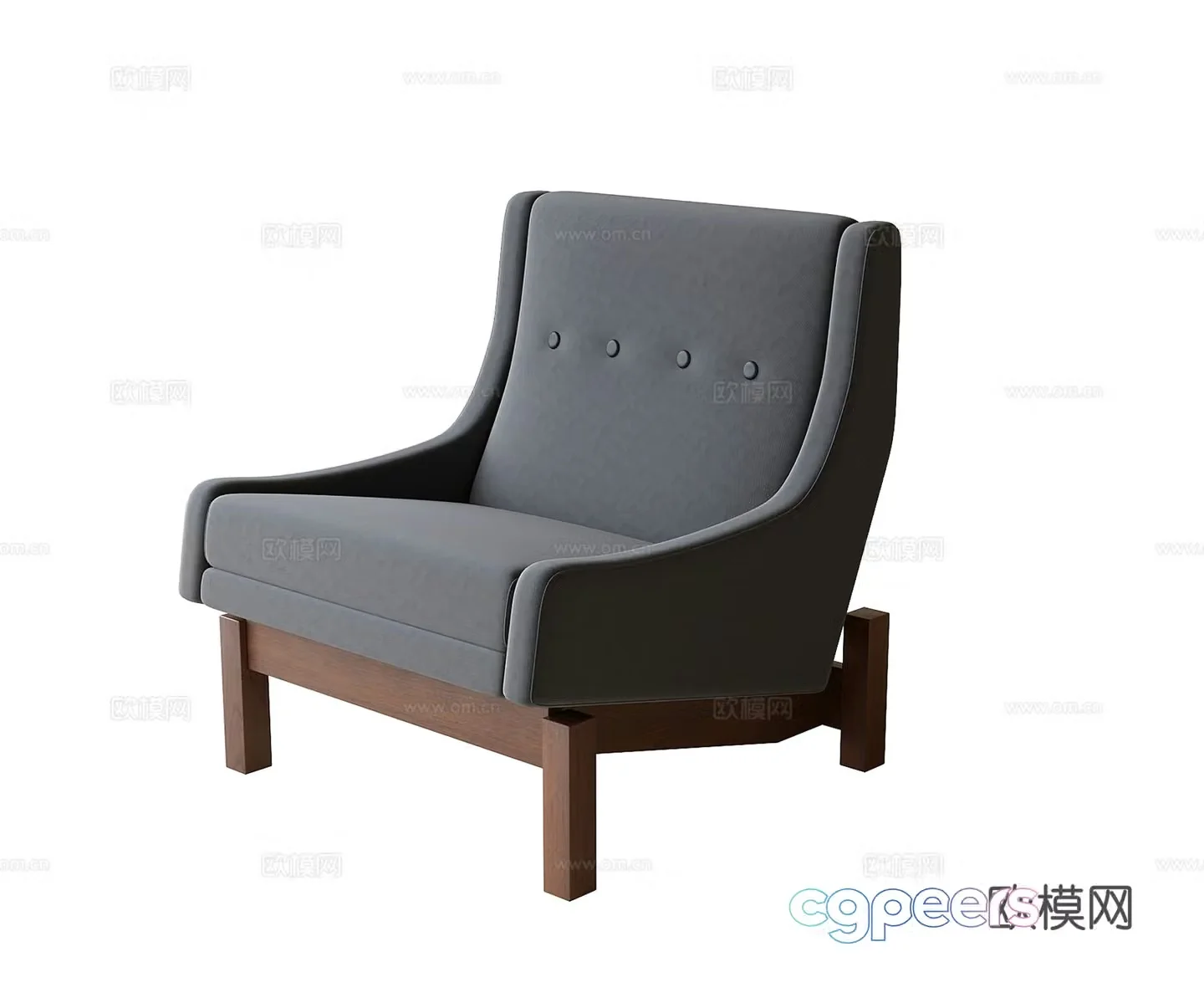 Modern leisure chair sofa chair 3d model