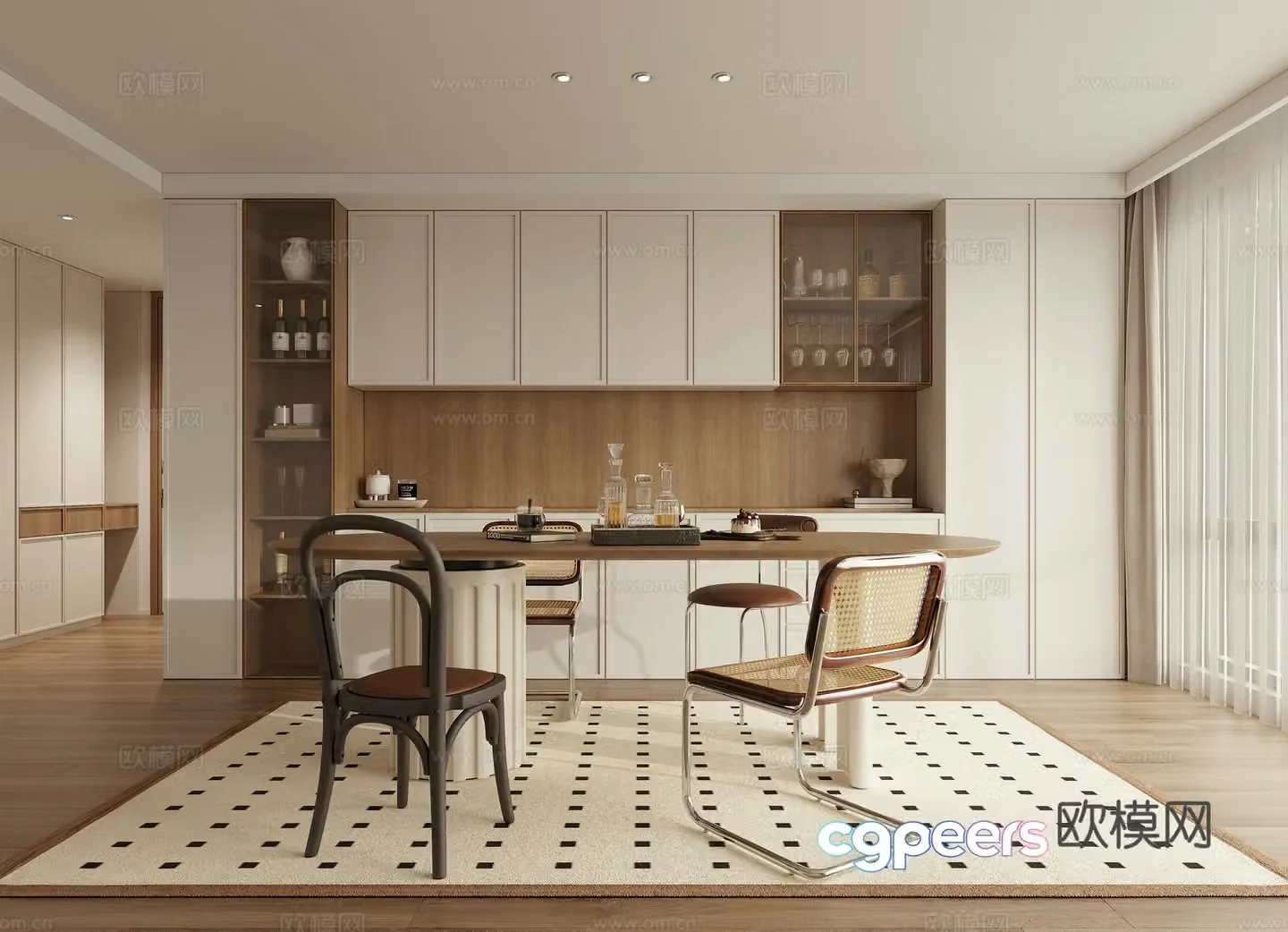 Creamy restaurant 3d model