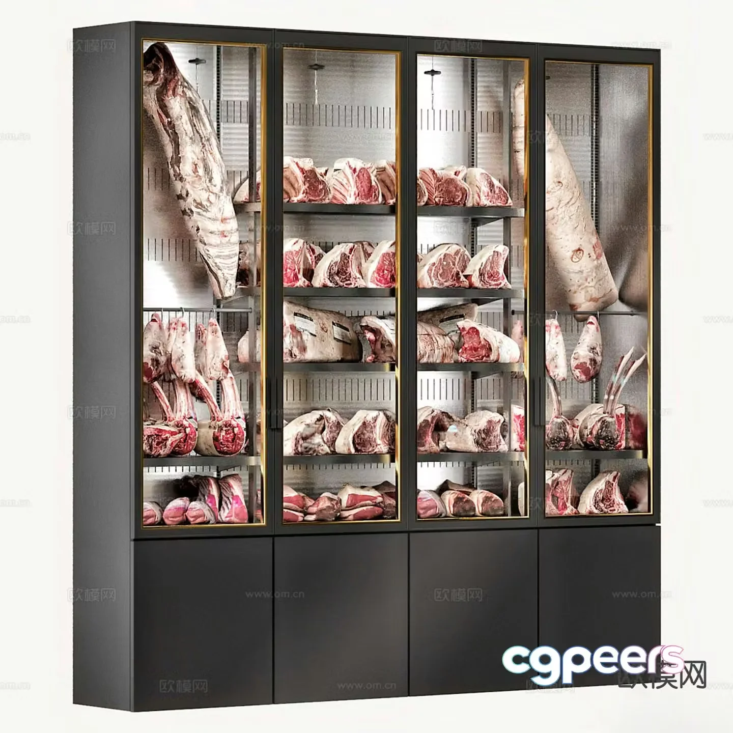Modern display cabinet 3d model
