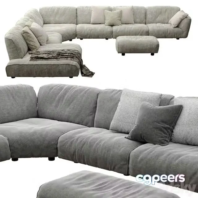 3ds Max Free – EDRA Grande Soffice, sofa