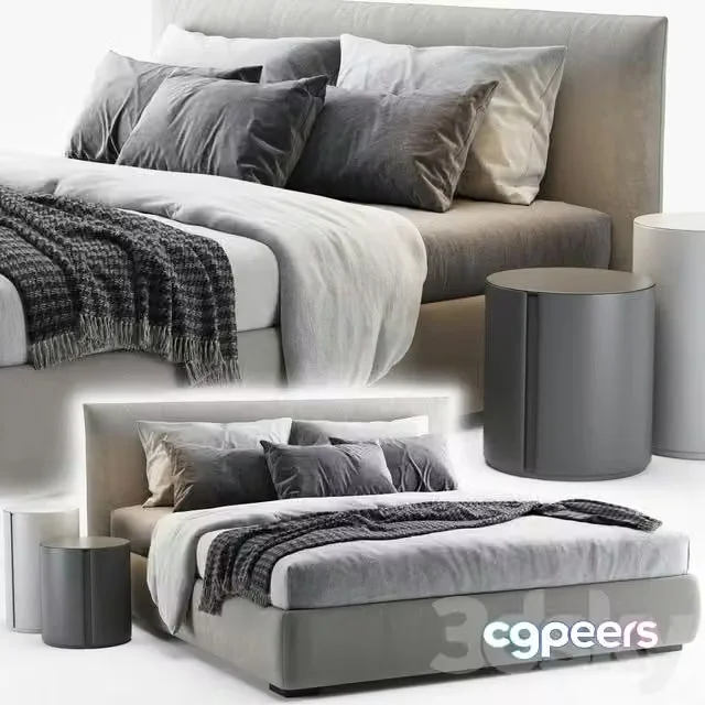 3ds Max Free – Meridiani scott bed