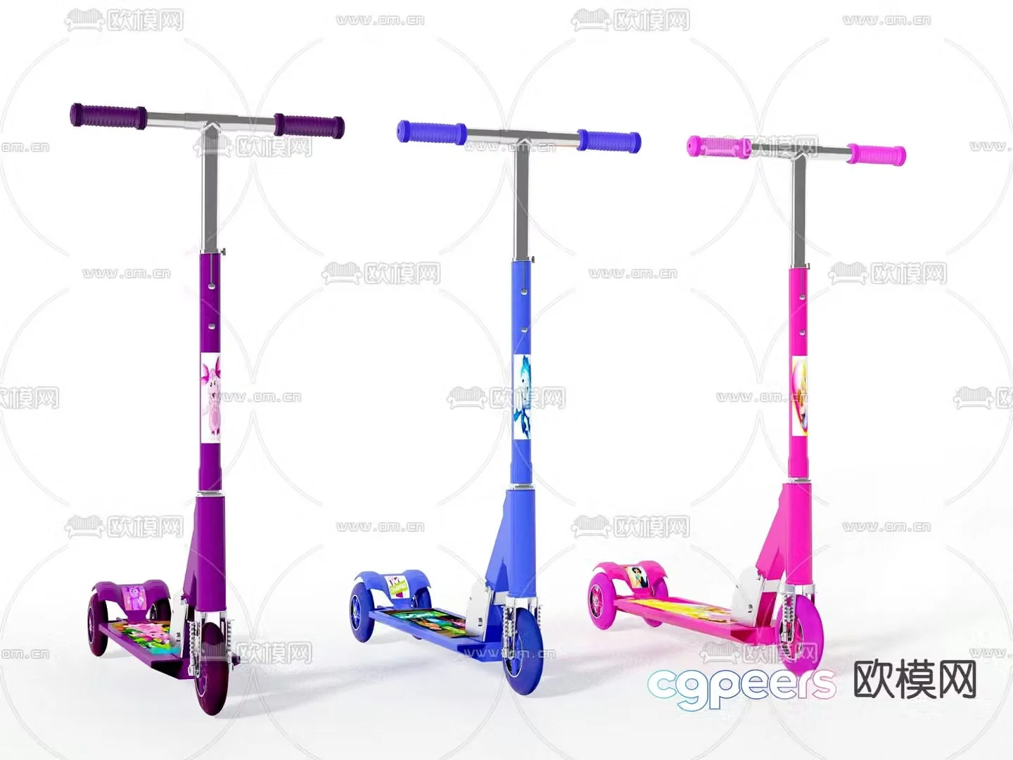 Children’s scooter 3d model