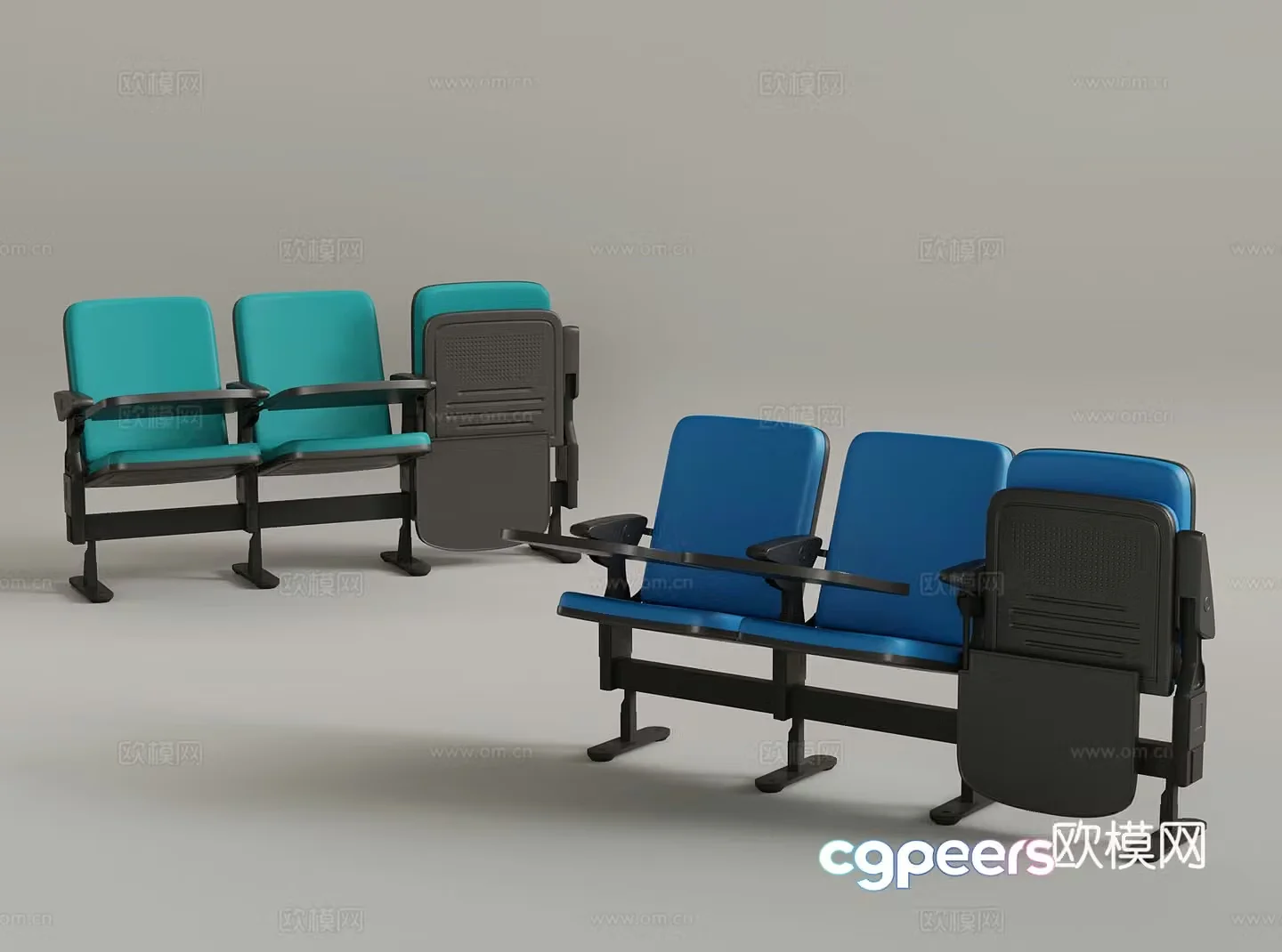 Modern public chair 3d model