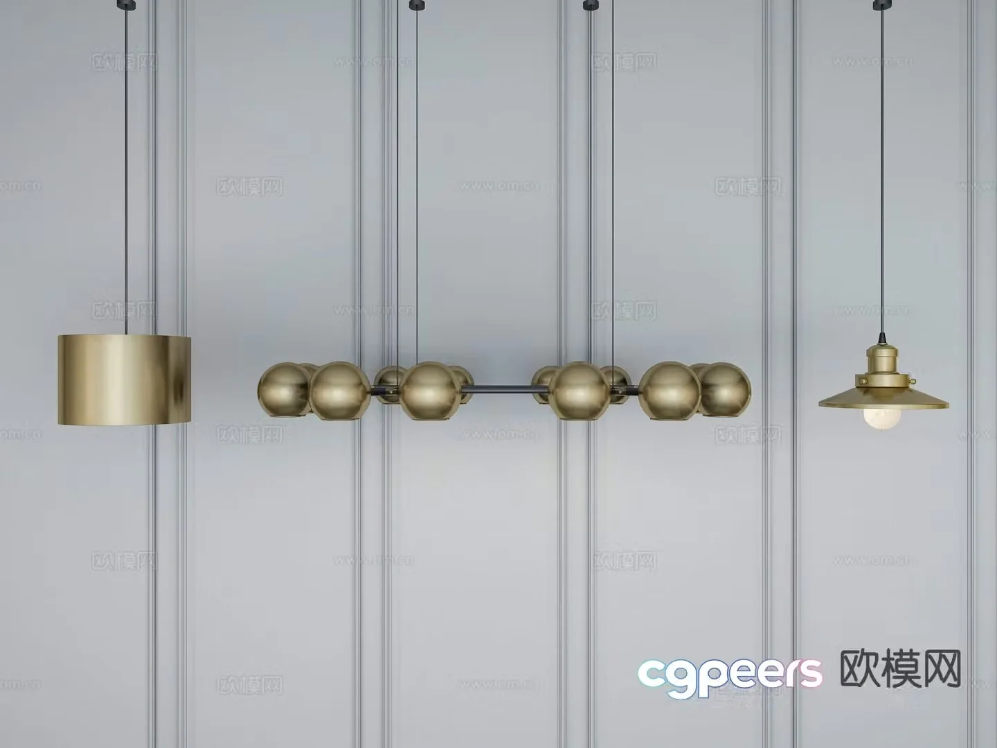 Light luxury small chandelier bedside small chandelier 3d model