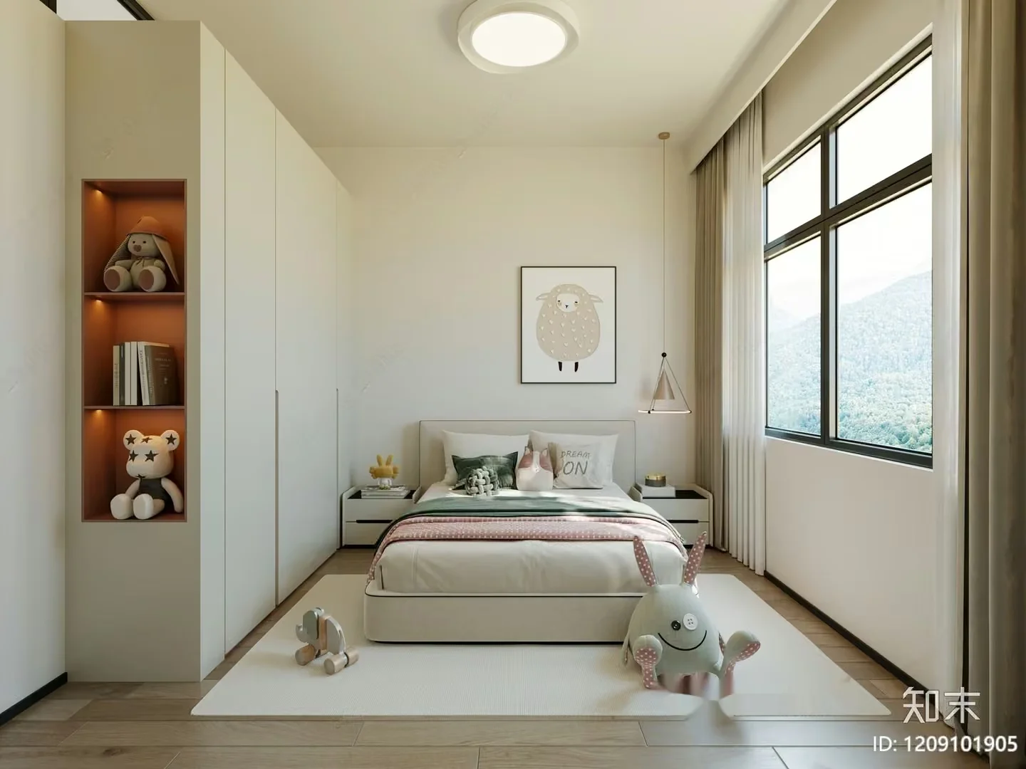 Cozy Children’S Bedroom 3D Model – 931 – VRAY Render