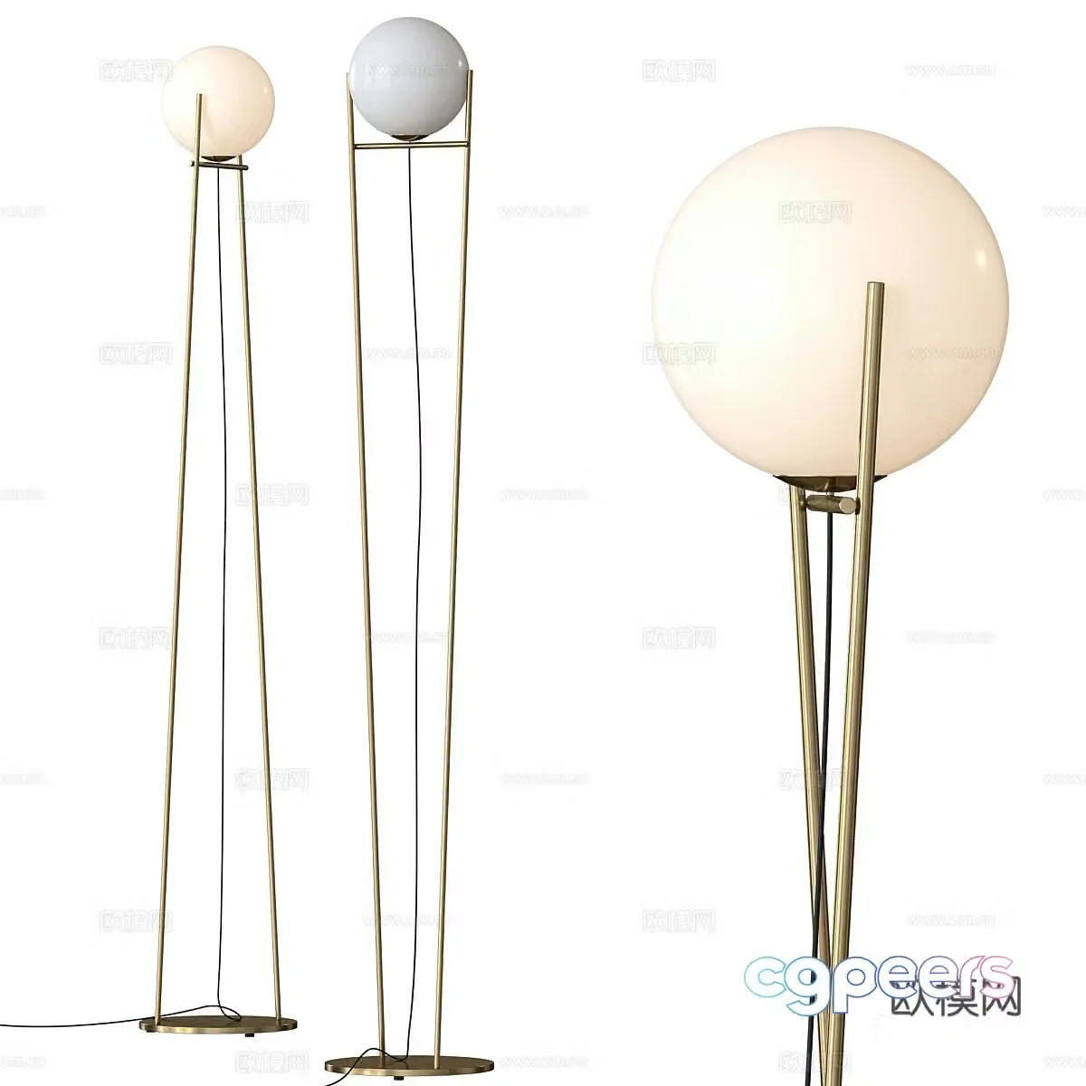 Ditre Italia Tondina Floor Lamp 3D Model