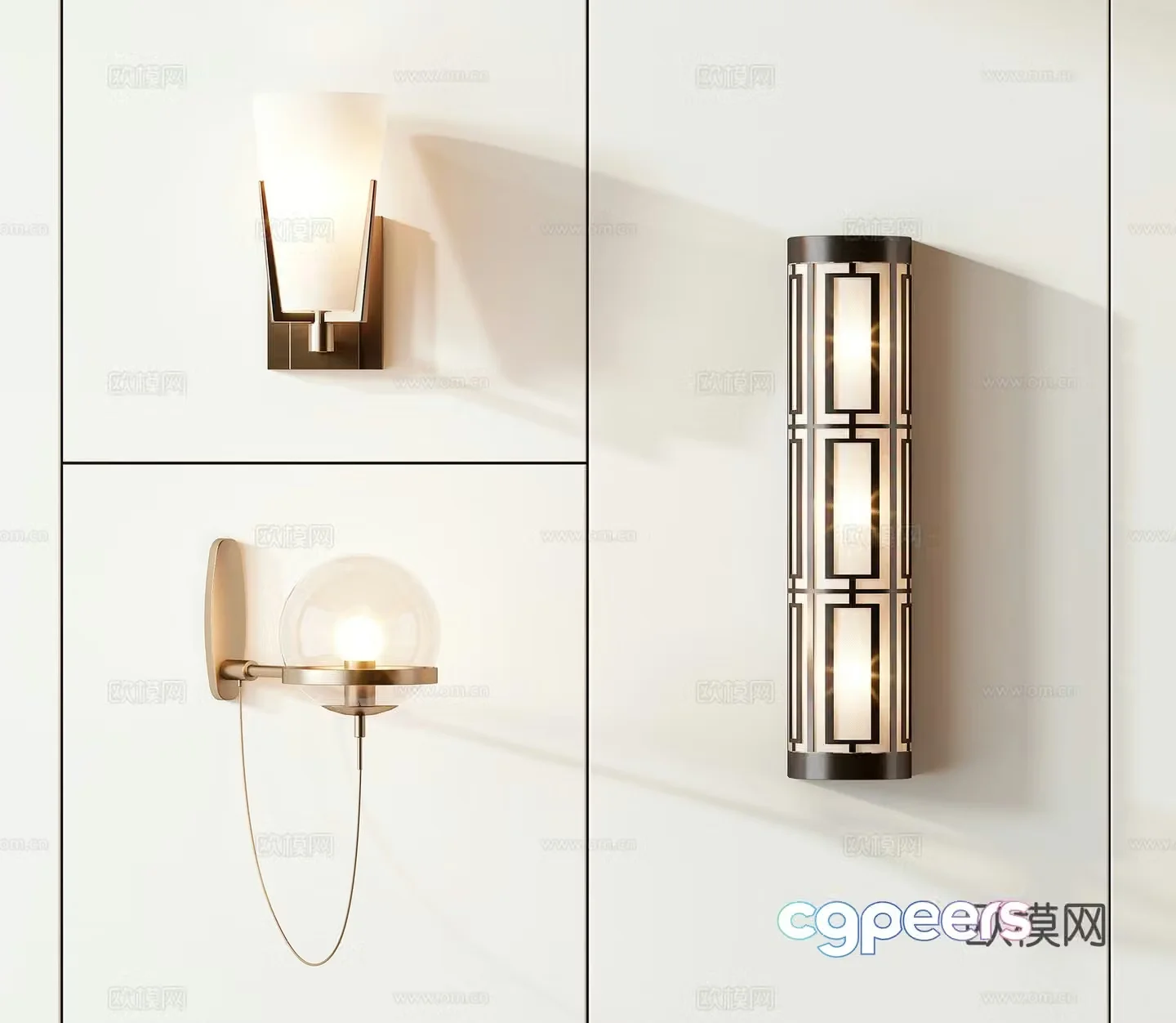 Modern wall lamp 3d model