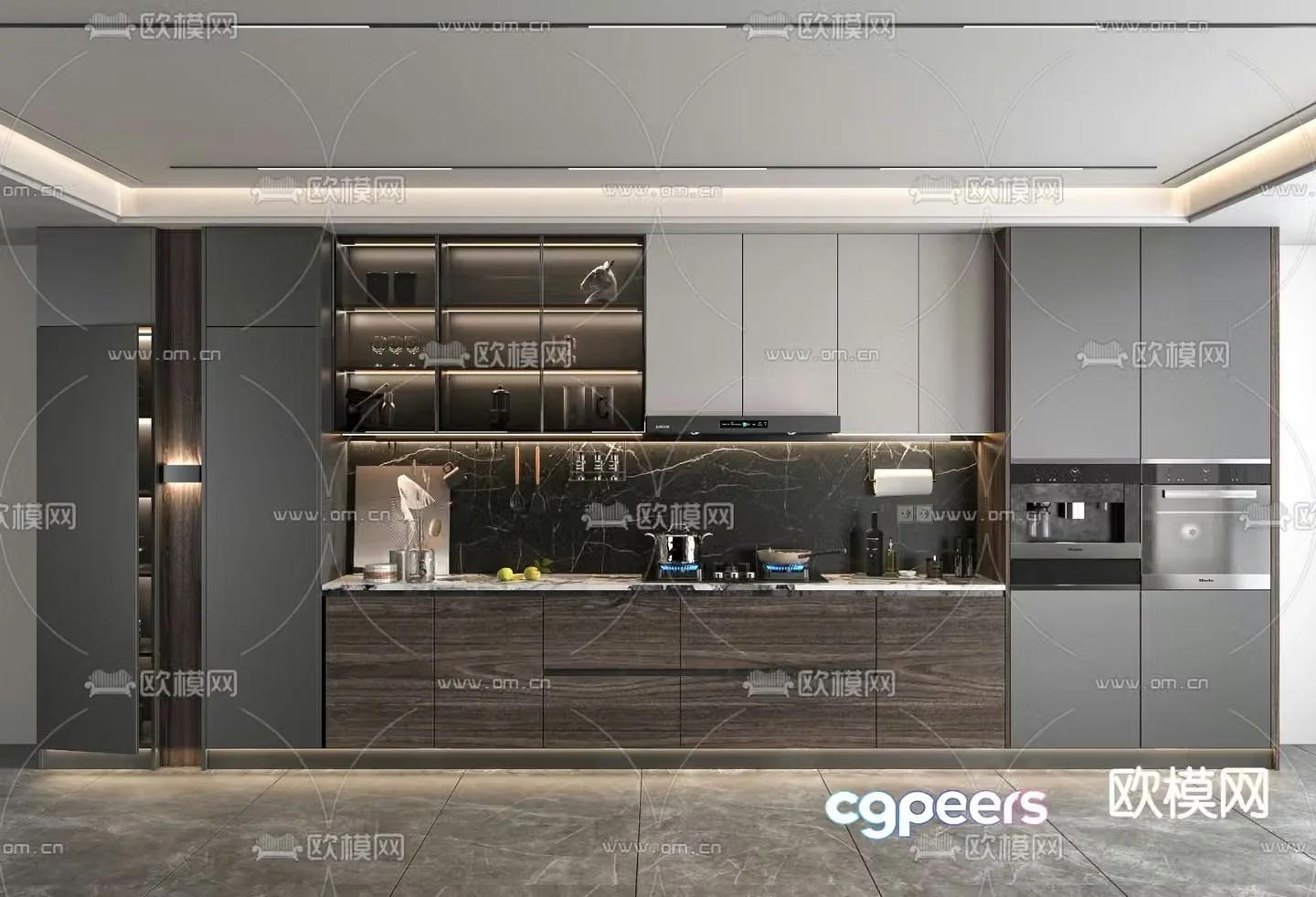 Modern cabinet wine cabinet 3d model