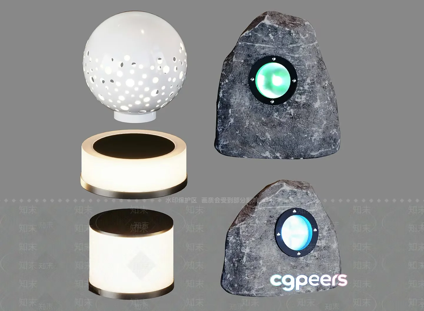 Modern Light Fixtures 3D Model – 11524 – VRAY Render
