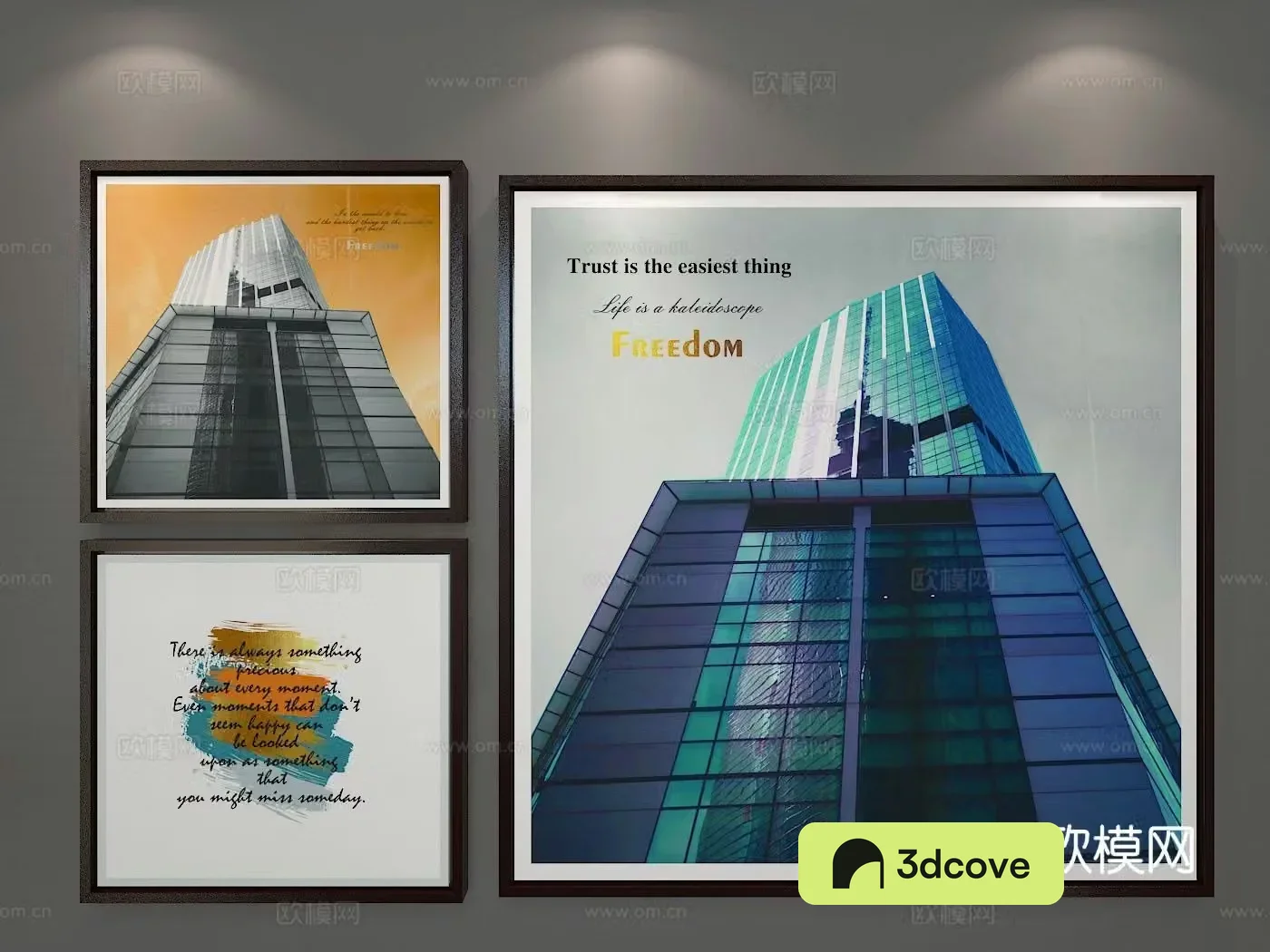 Nordic combination painting hanging painting architectural painting
