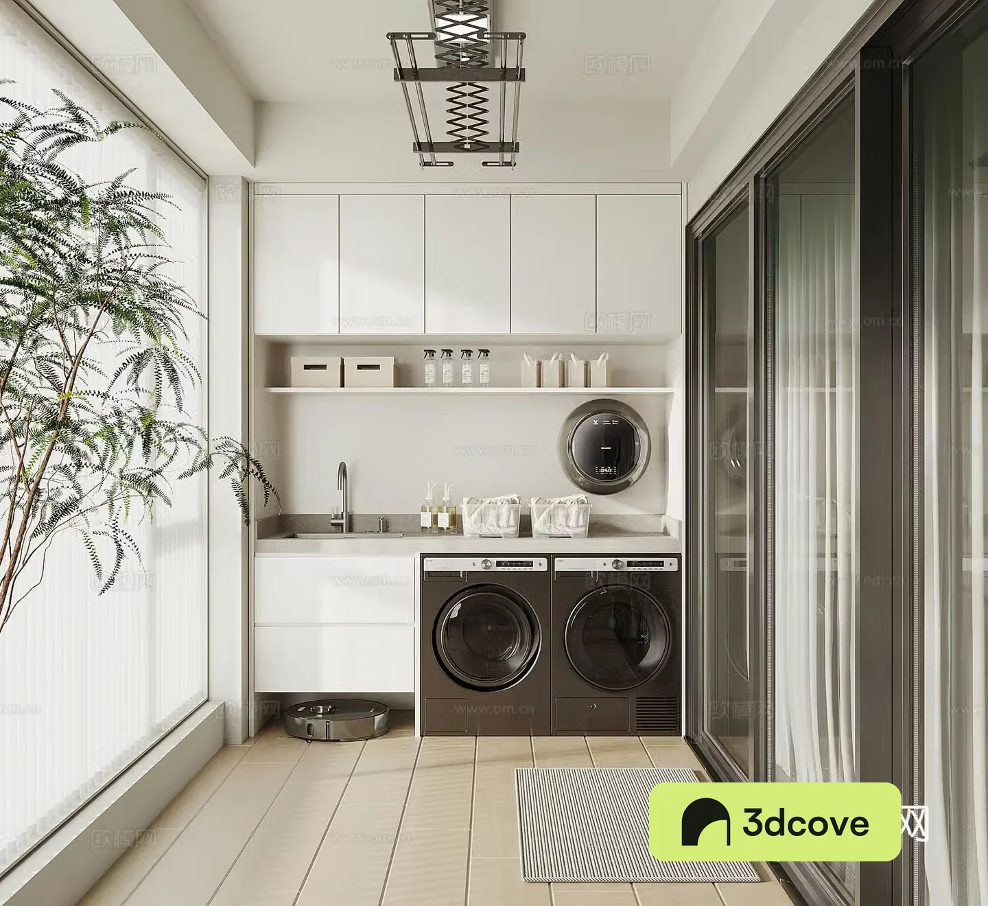 Modern living balcony