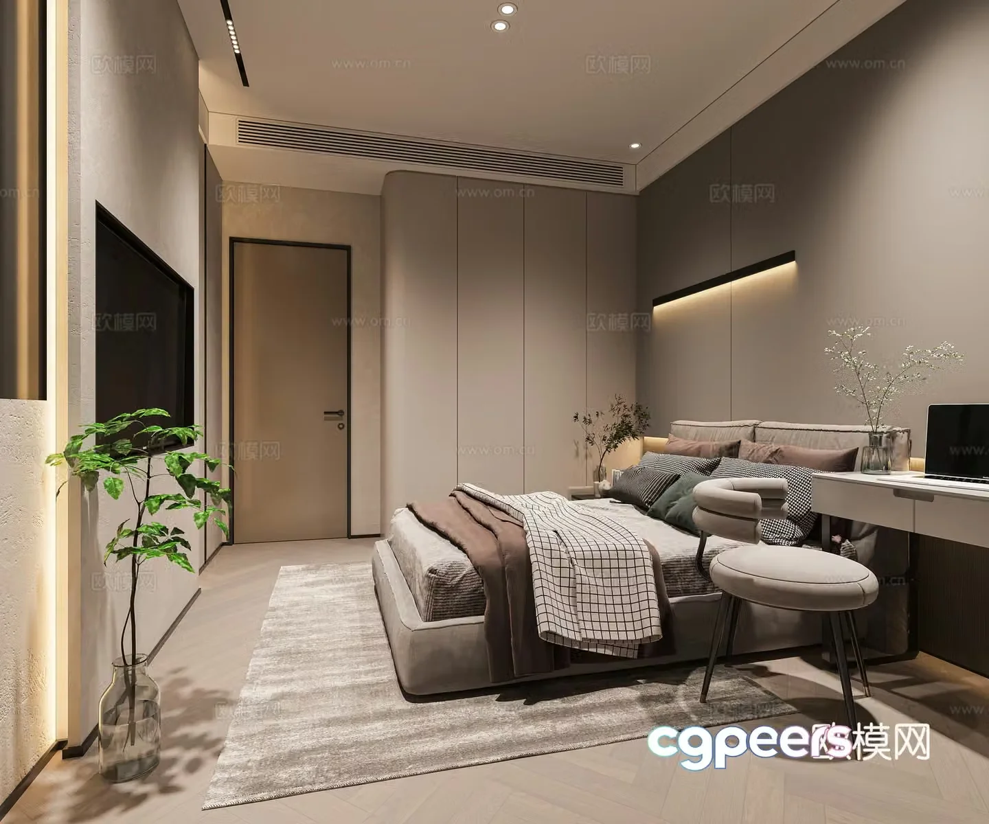 Modern bedroom 3d model
