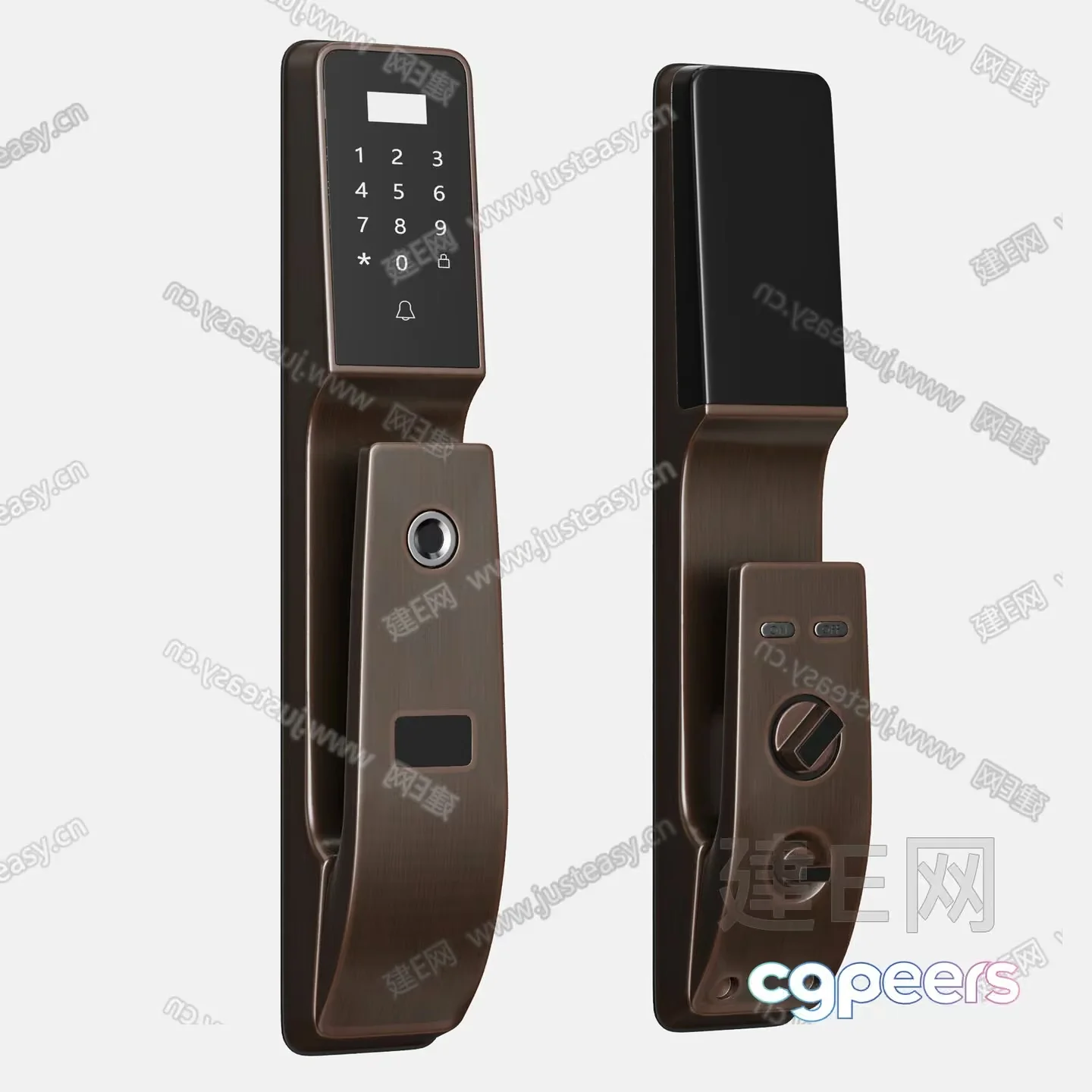 Modern Electronic Lock 3D Model – 4282 – VRAY Render