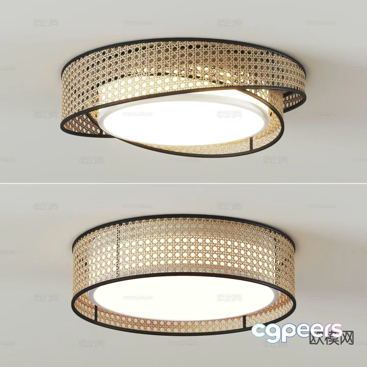 Wabi-sabi ceiling lamp bedroom lamp living room lamp 3d model