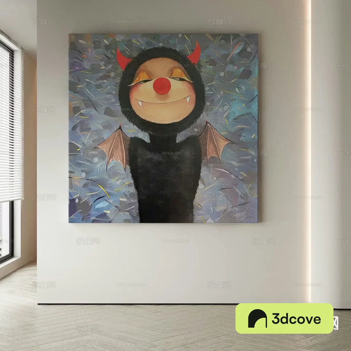 Modern cartoon painting decorative painting