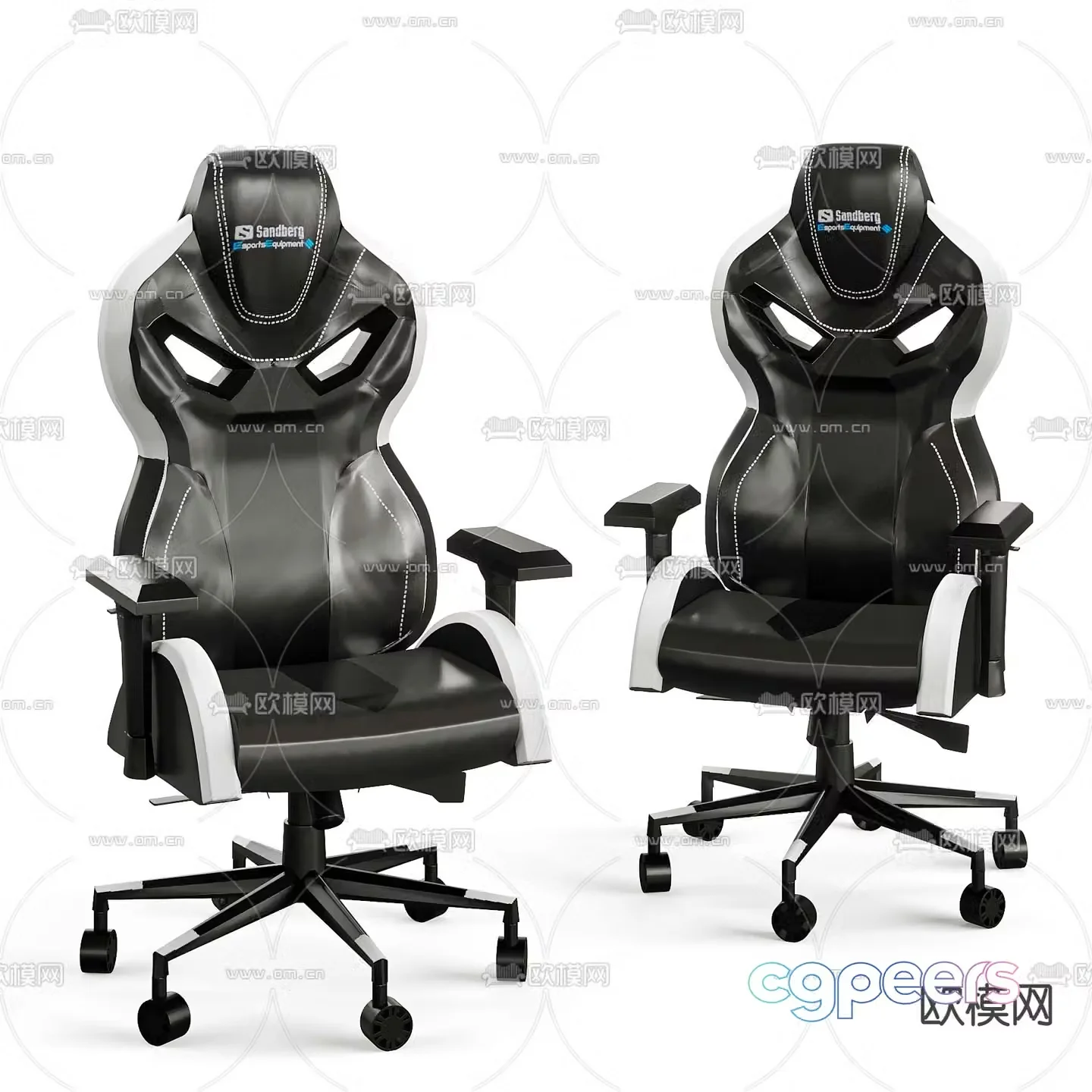 Modern gaming chair office chair 3d model