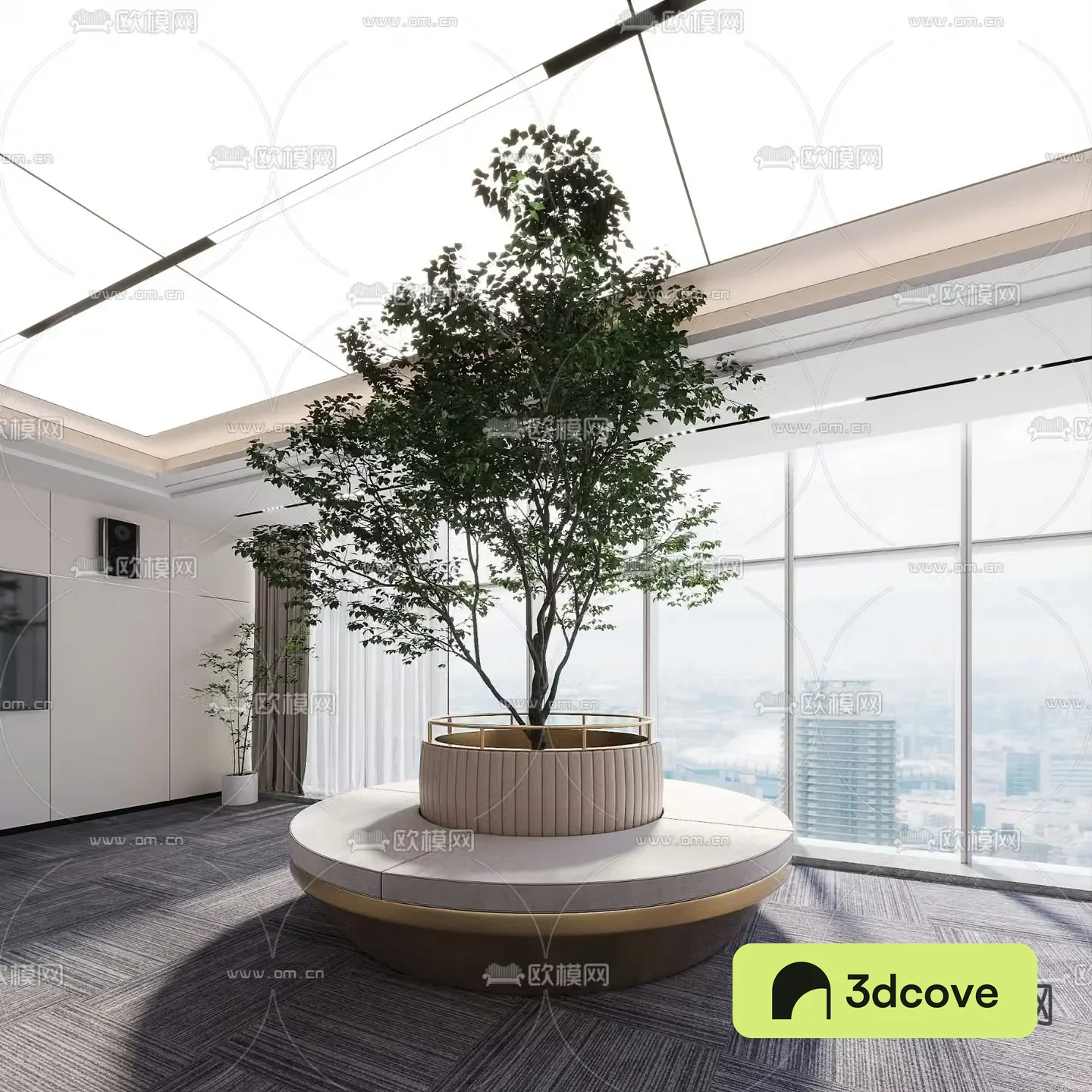 Round sofa booth sofa