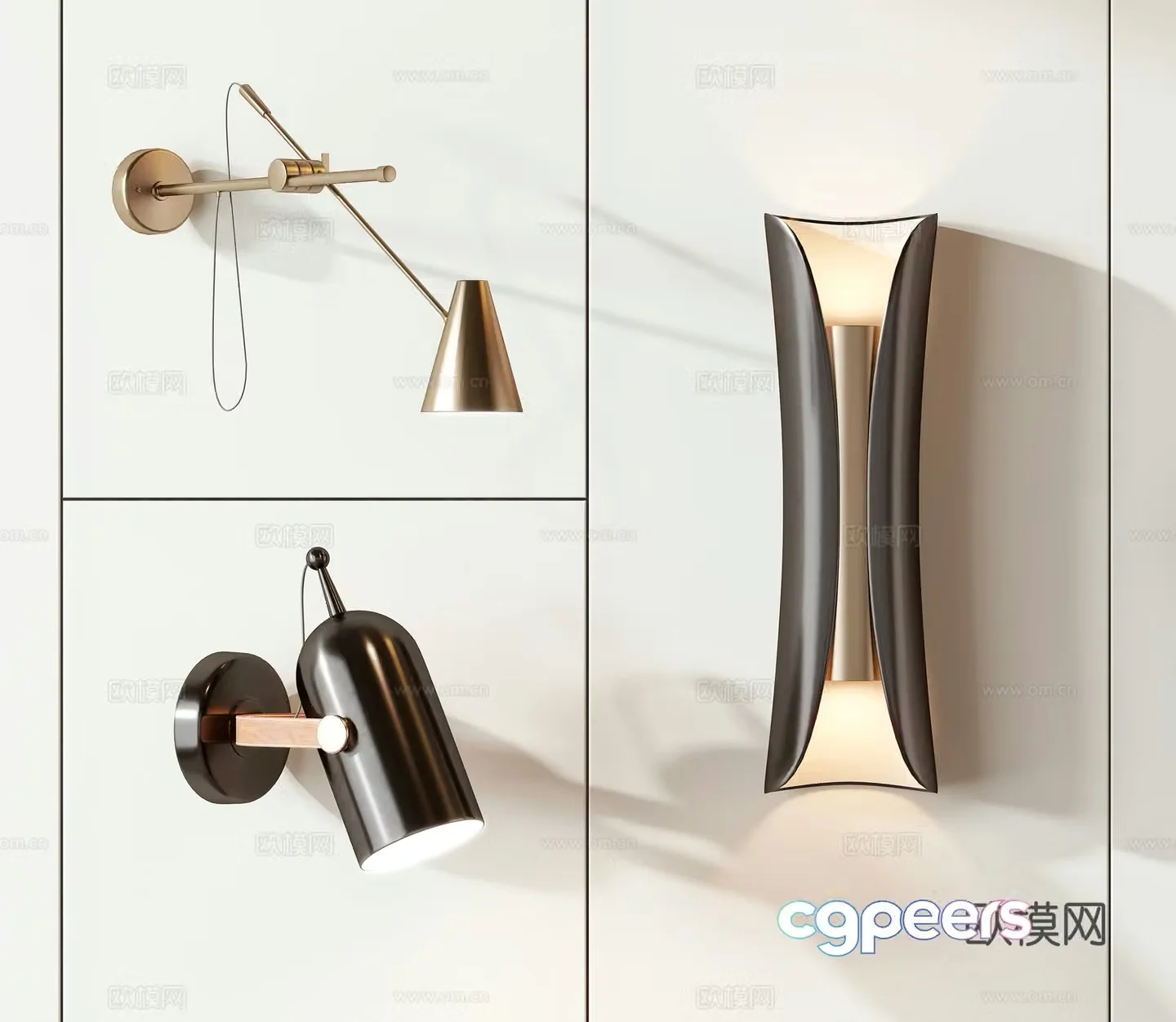 Modern wall lamp 3d model