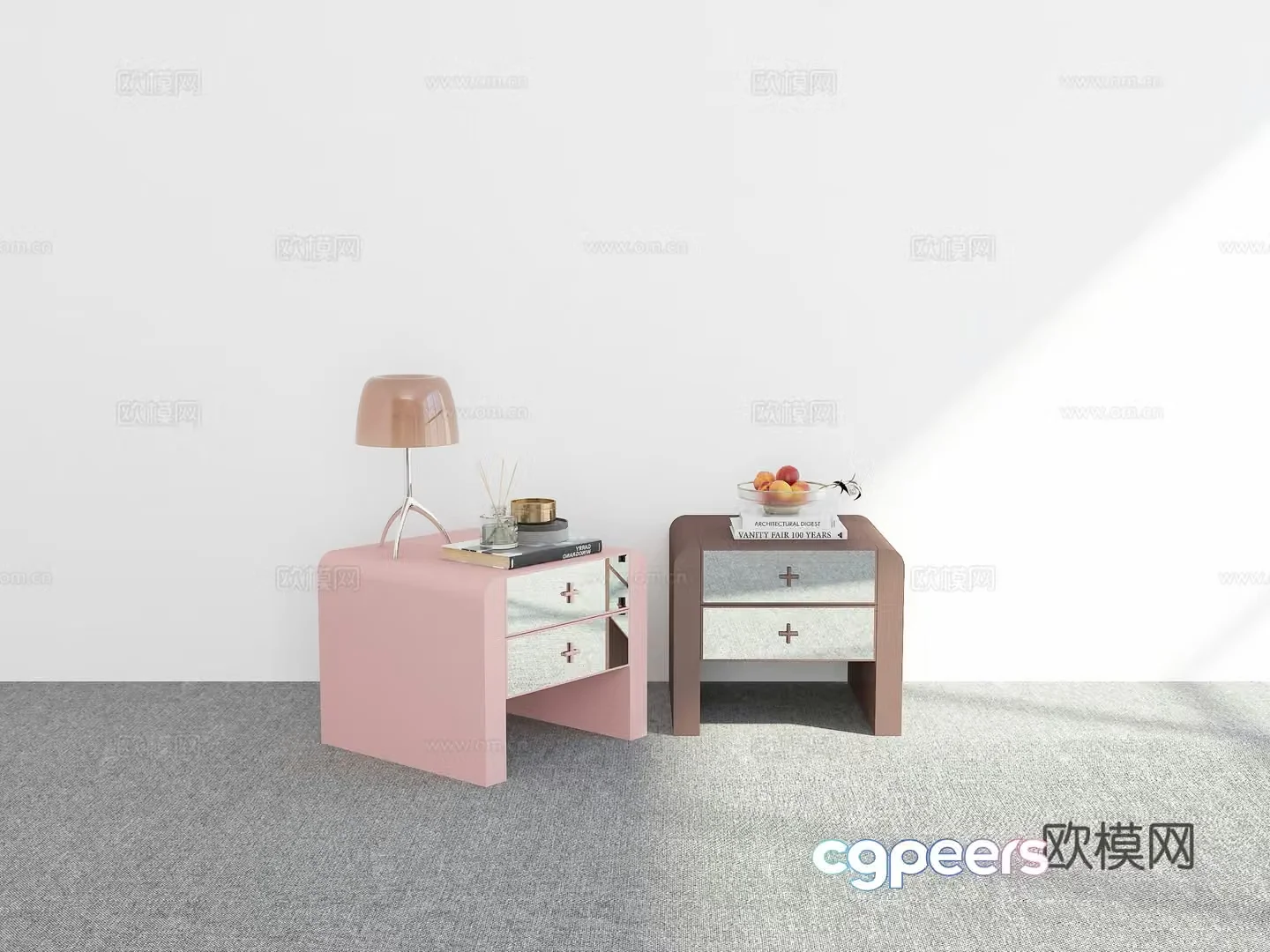 Modern night table 3d model