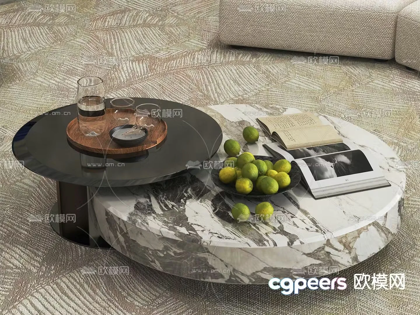 3D model of mother-in-law coffee table