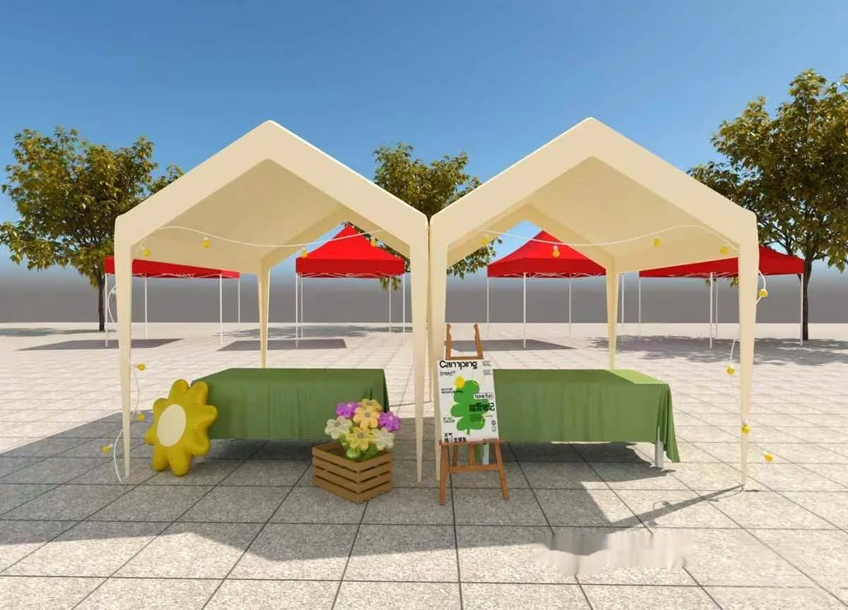 Outdoor Event Setup 3D Model – 9077 – VRAY Render