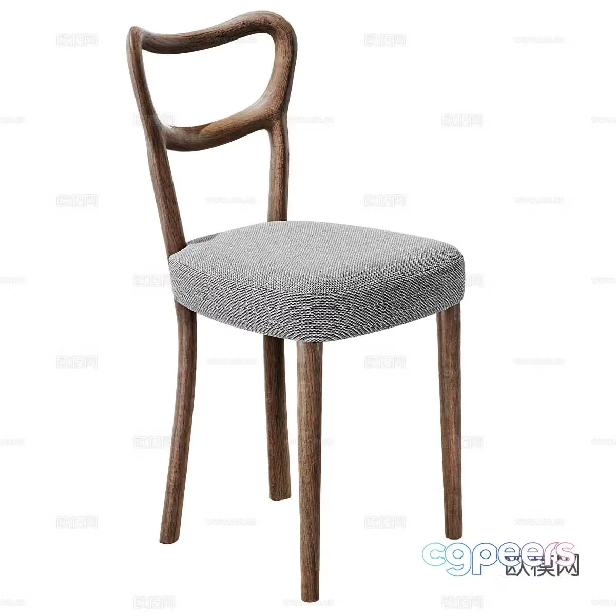 Middle-aged dining chair Art single chair Art dining chair Creative dining chair Modeling single chair Modeling dining chair 3d model