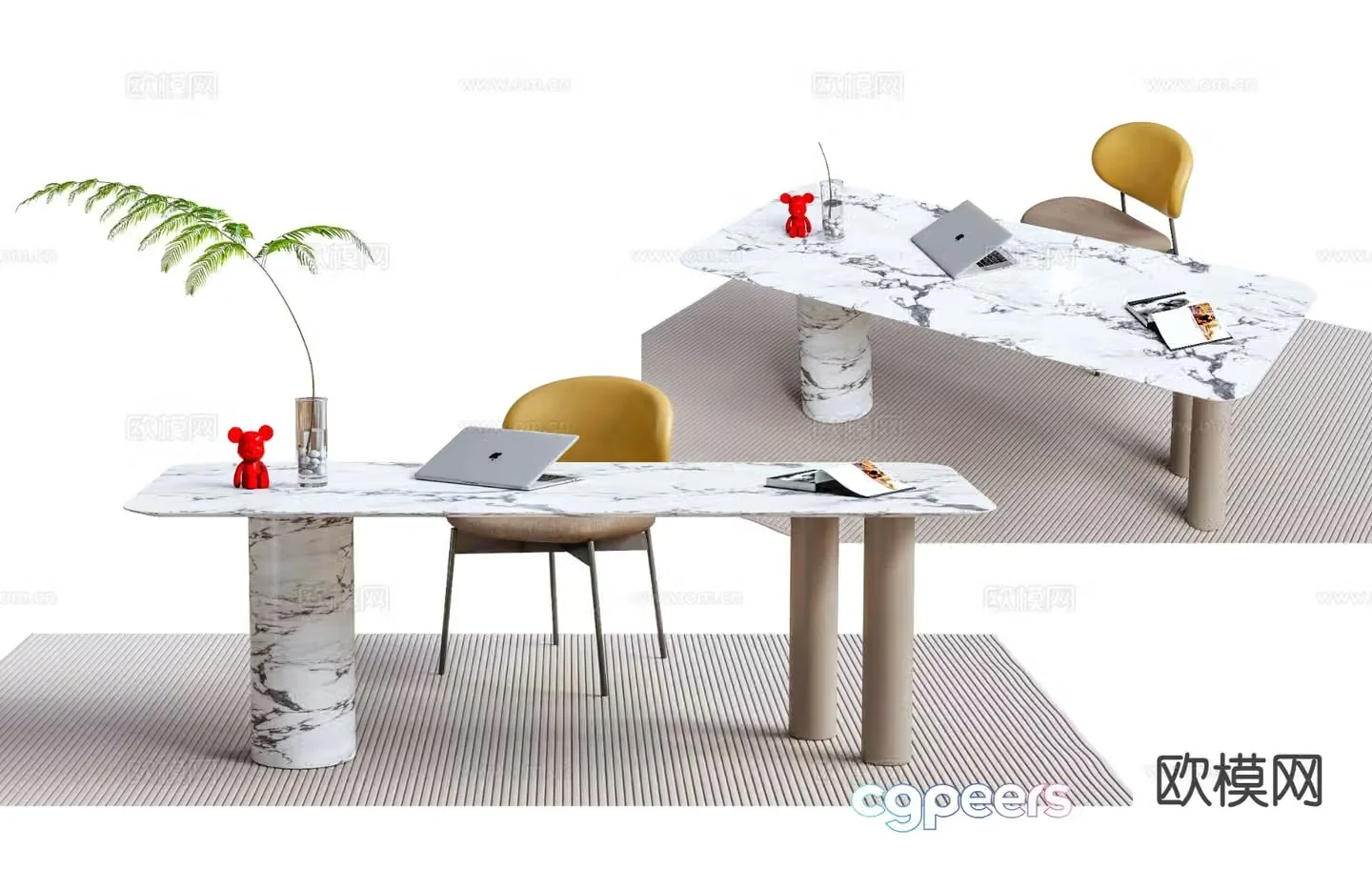 Modern desk chair 3d model