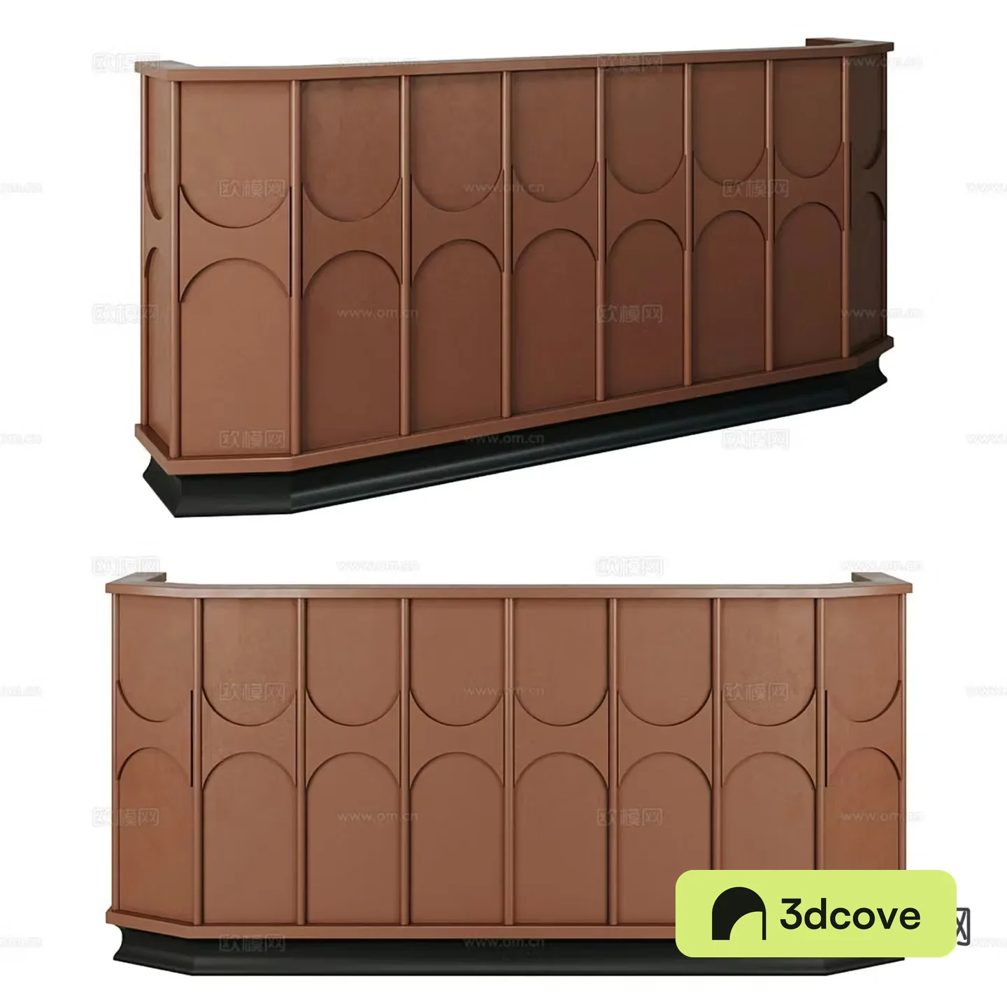 Medieval style reception desk