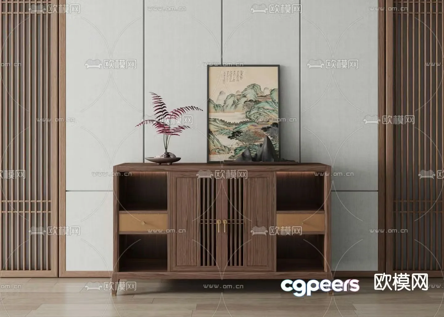 New Chinese sideboard 3D model