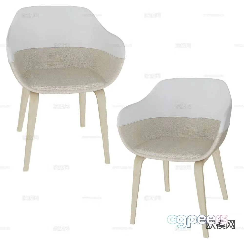 Brunner Nordic chair dining chair 3d model