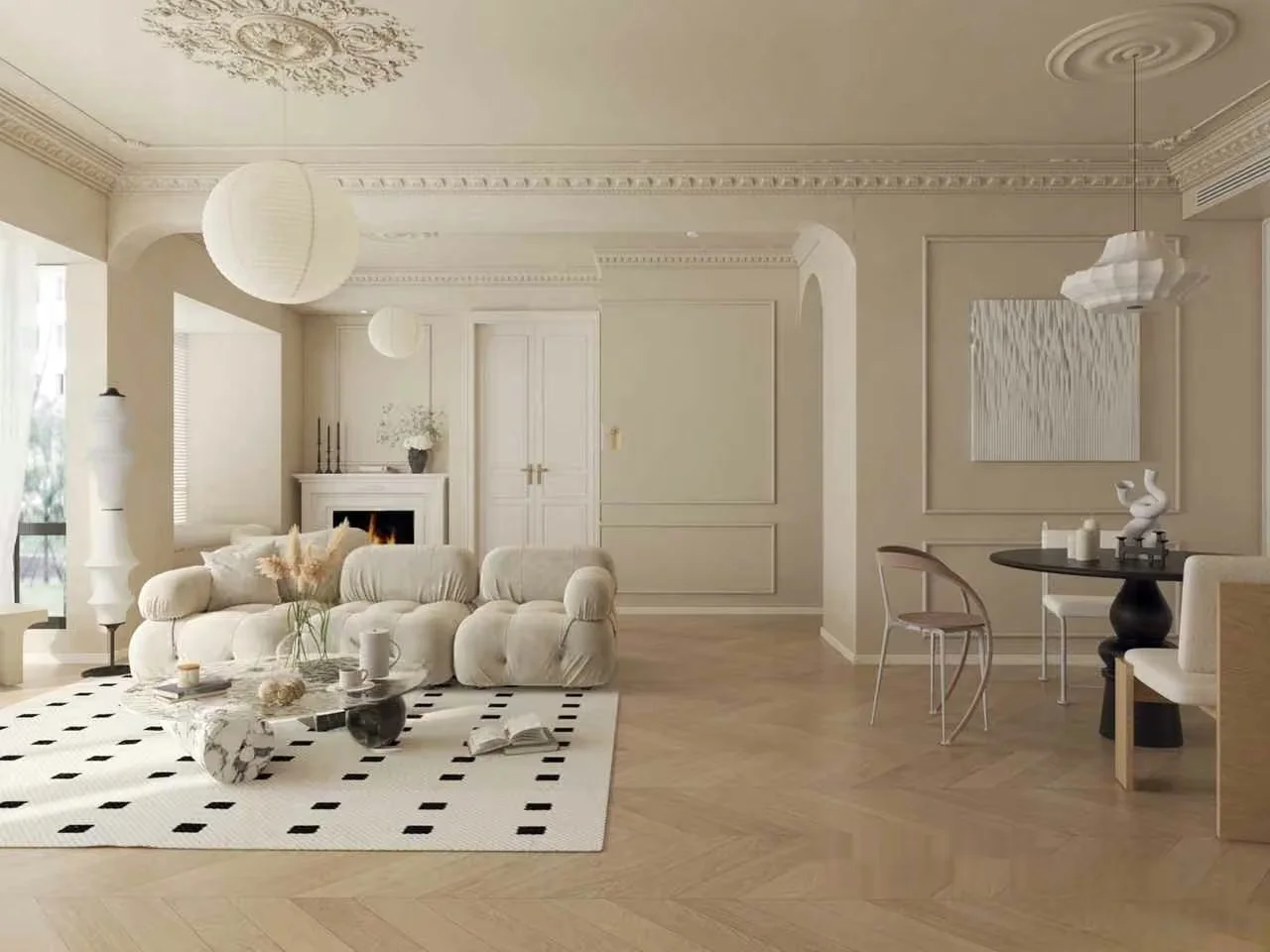 Modern Living Room 3D Model – 5119 – VRAY Render
