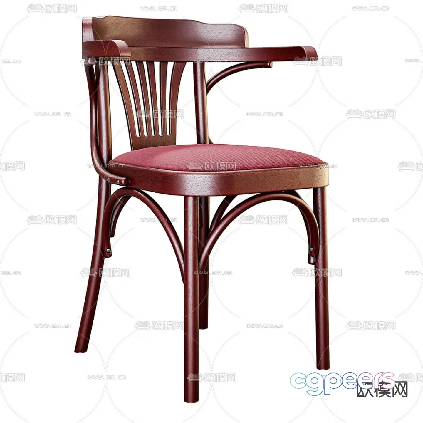 Chinese style chair leisure chair 3d model