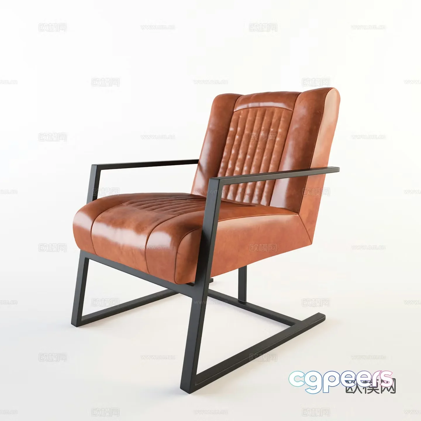 Modern office chair training chair meeting chair staff chair 3d model