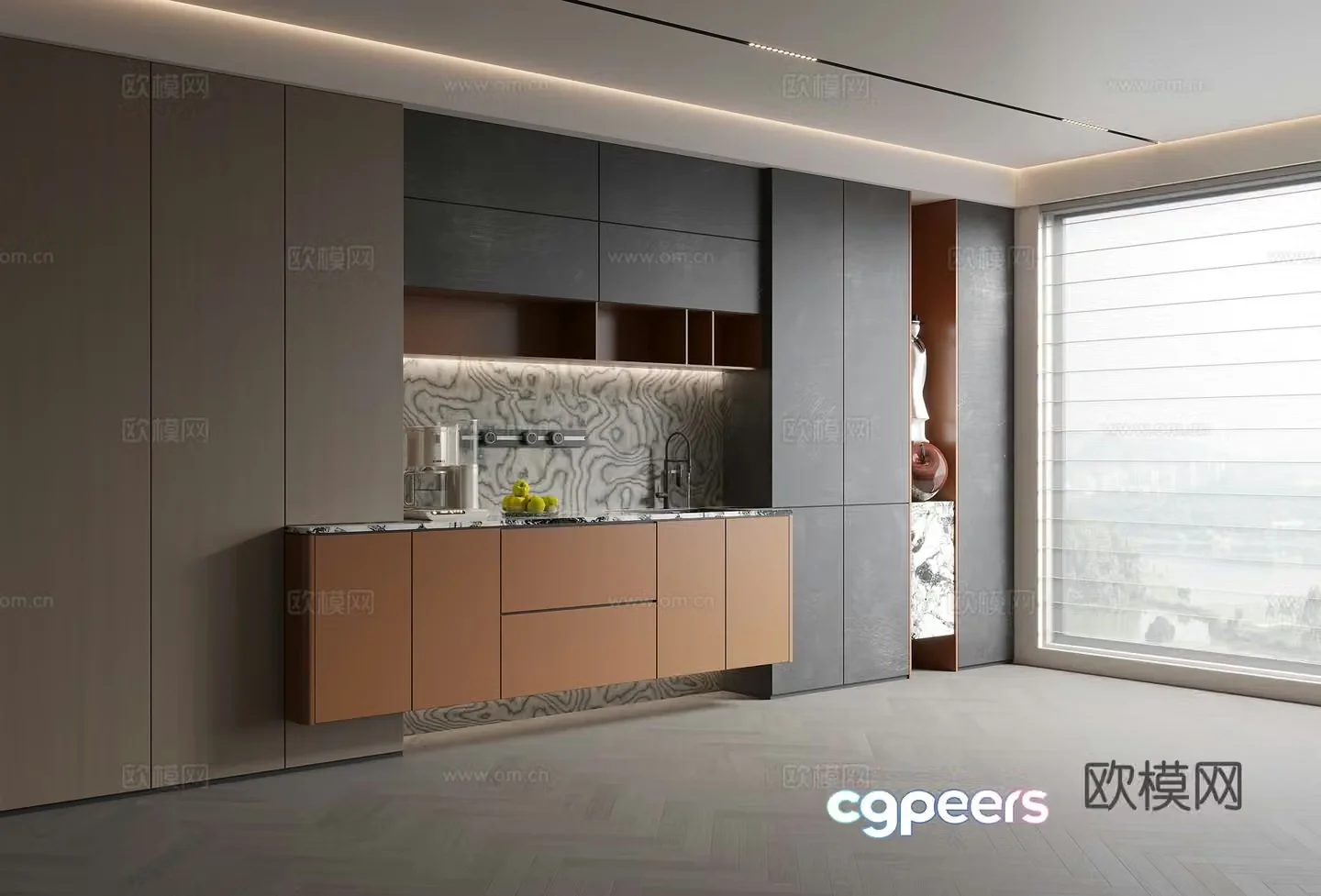 Modern Italian sideboard 3D model